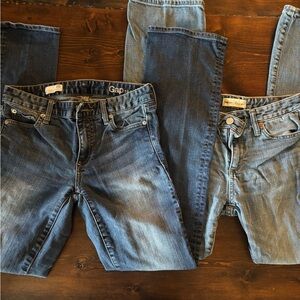 2-Pack! GAP Women's Boot Cut Jeans in Dark and Light Wash